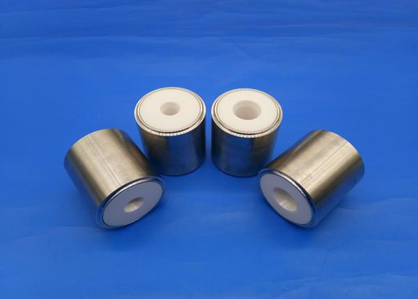 High Pressure Wear Resistant Zirconia Ceramic To Metal Shaft Bearing / Zro2