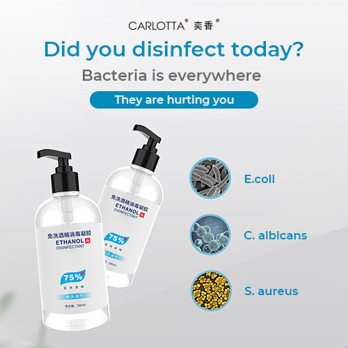 Hand Sanitizer Medicinal Alcohol 75% Gel Disinfection With Against Germs Hand Sanitizer