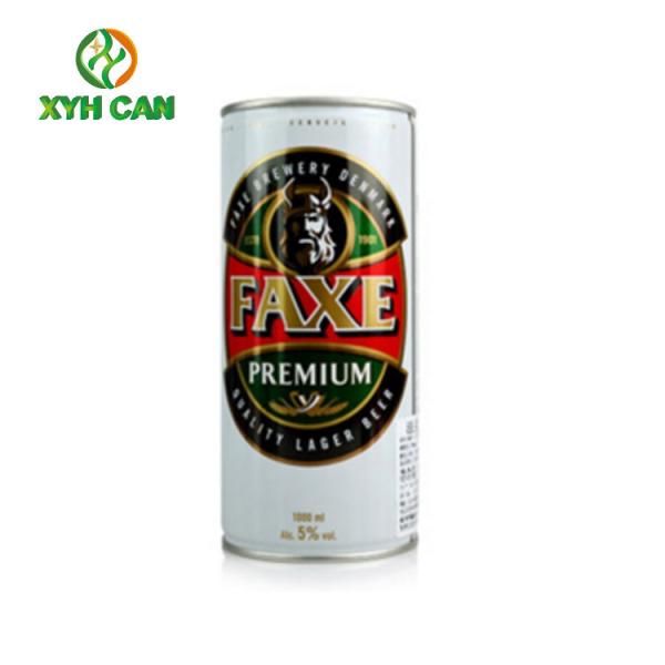 Beer Tin Cans Round Empty Metal Tins Packaging 1000ml Metal Storage Tins 0.18-0
