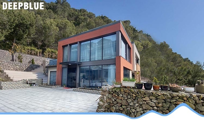 Heat Prefab Villa Modular Home Kit With Ligth Steel Frame ICC EN-1090