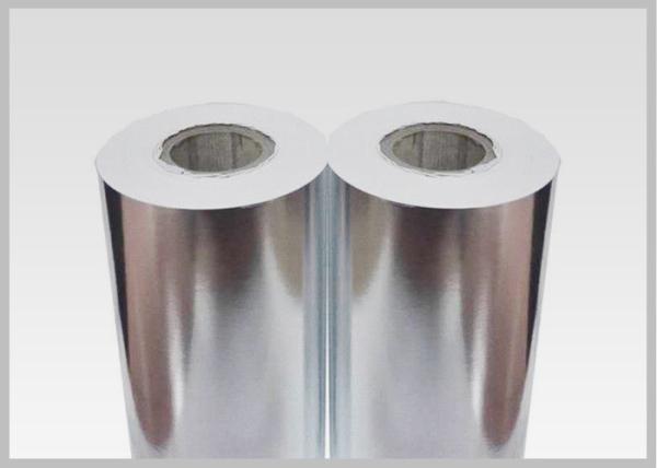 Sliver Holographic High Wet Strength Vacuum Metallized Paper For Beer Bottle