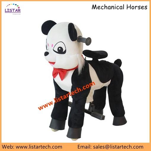 Shopping Mall Non-Coin Operated Electric Ride on Horse Toy Pony for Kids and