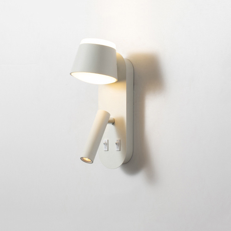 Bedside wall lamp acrylic atmosphere light bedroom flexible wall lamp home villa headboard reading light hotel