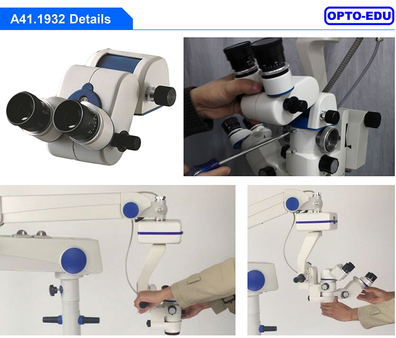 Manual Surgical Operating Microscope 3 Step 6x10x16x 6 Functions For Ophthalmology A41.1932