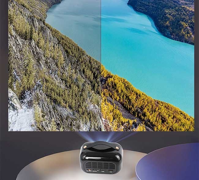 0.2"DMD Android DLP Home Cinema Projector 4k 65 ANSI Lumens
