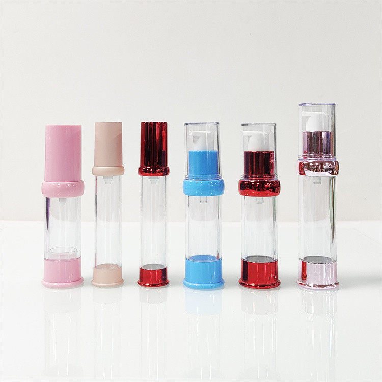 100ml Cosmetic Airless Bottle Refillable Clear For Eye Cream / Serum / Essence