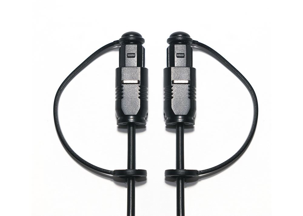 Factory Outlet Toslink Optic Audio Cable PMMA Black PVC With Dust Cap extra thin for Soundbar