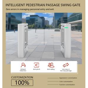  HCW CW406 Swing Barrier Turnstile Gate With 8 Pairs Infrared Detection Sensors Fast Speed 30-60 Person/Minute And 5 Million Times Life Span Manufactures