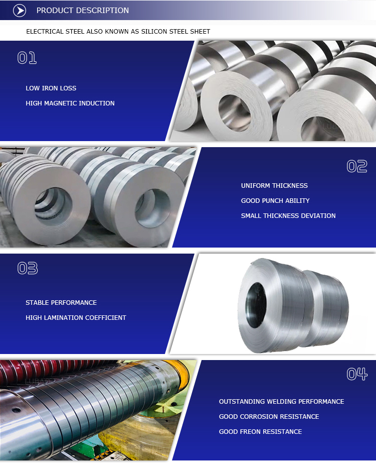 ISO9001 Certified Cold Rolled Grain Oriented Silicon Steel Strip Wide Range of Width Options for Customized Production