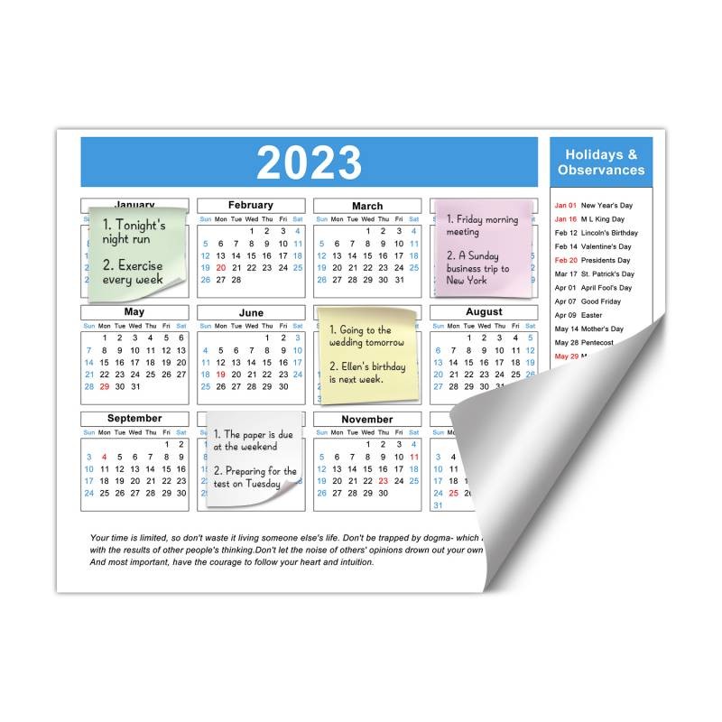 Double Sides Sticky Display Board Removable Glue Calendar Memo Board