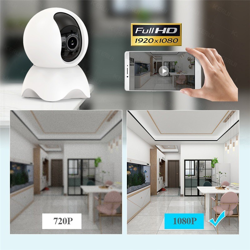 Indoor Wireless Security Camera Tuya 1080P Home WiFi IP Camera For Pet Baby Monitor