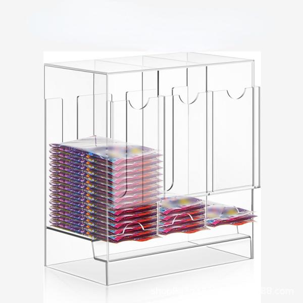 Acrylic 3-Slot & 6-Slot Booster Pack Dispenser Acrylic Card Organizer TCG