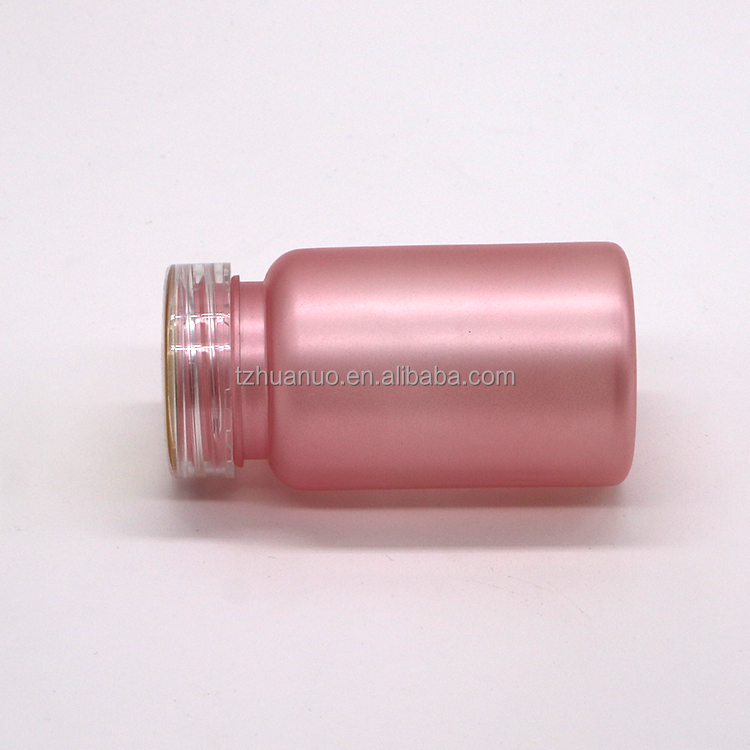 100cc PET Frosted Plastic Medicine Pill Bottle with Child Safety Cap Customized Color