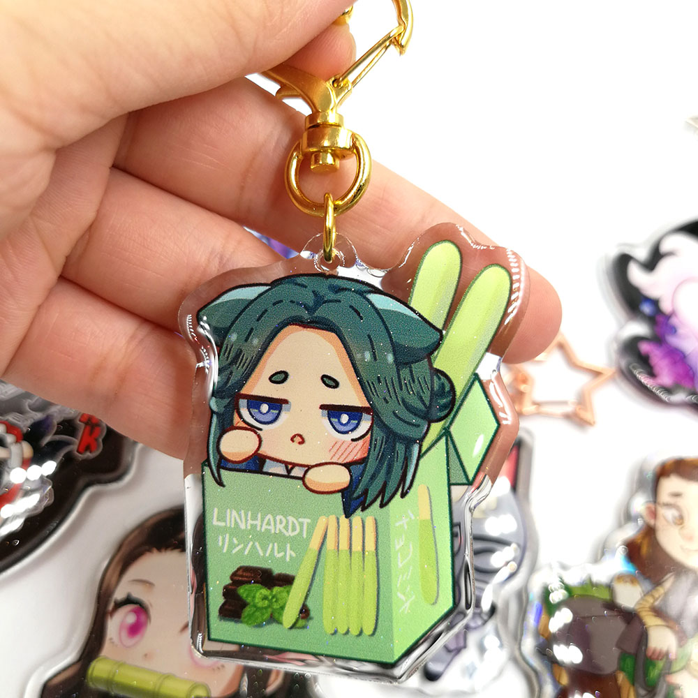 Acrylic Charms Custom Printed Acrylic Keychain Make Own Clear Epoxy Resin Acrylic Keychain Charms