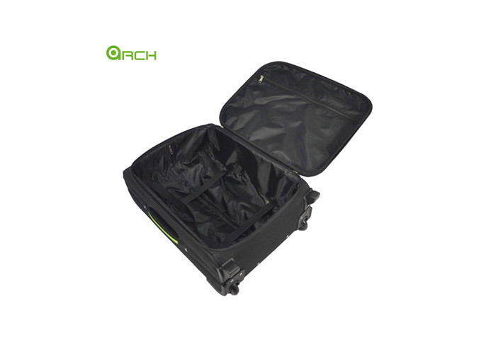 600d Printing Smooth Hard Shell Suitcase , 4 Wheel Spinner Luggage