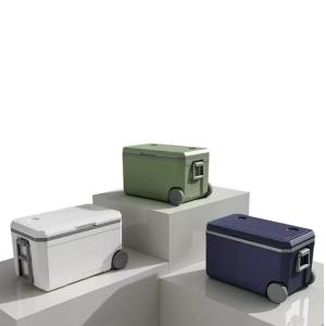 Passive Cooling Method Ice Cooler Box with Optional Temperature Display and