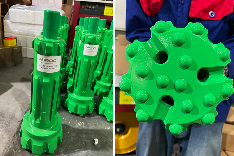 Air High Pressure 152 Mm Dth Button Bit And Hammer Dhd 360 For Water Well