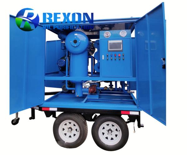 Transformer Oil Purifier with Mobile Trailer and Weather-proof Canapy for