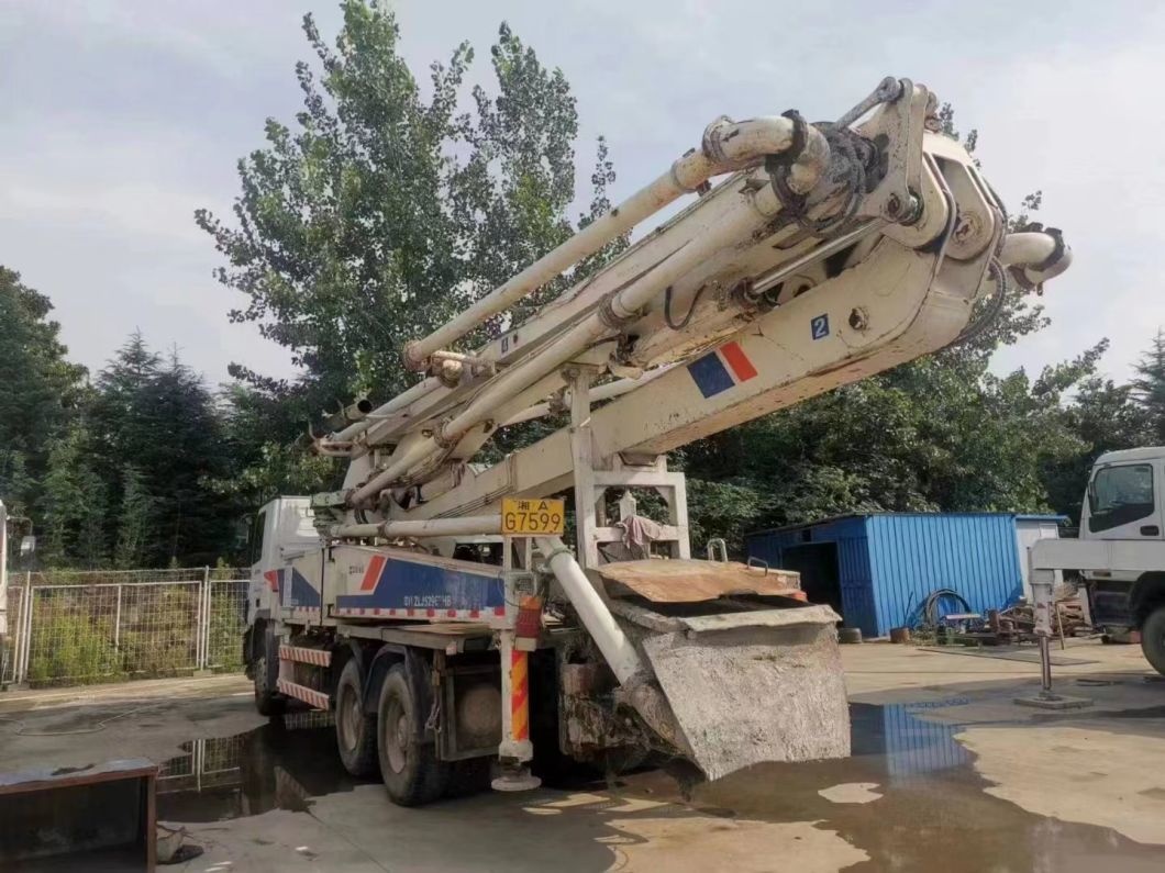 38m Used Concrete Pump Truck Construction Machinery Concrete Mixer Truck Heavy Equipment Truck Mounted Pump