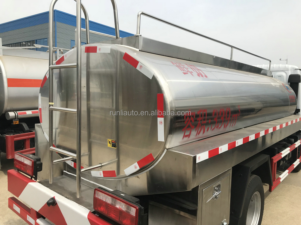 Cheaper Price 5Tons Milk Tanker Truck Stainless Steel SS304-2B Water Truck for Sales