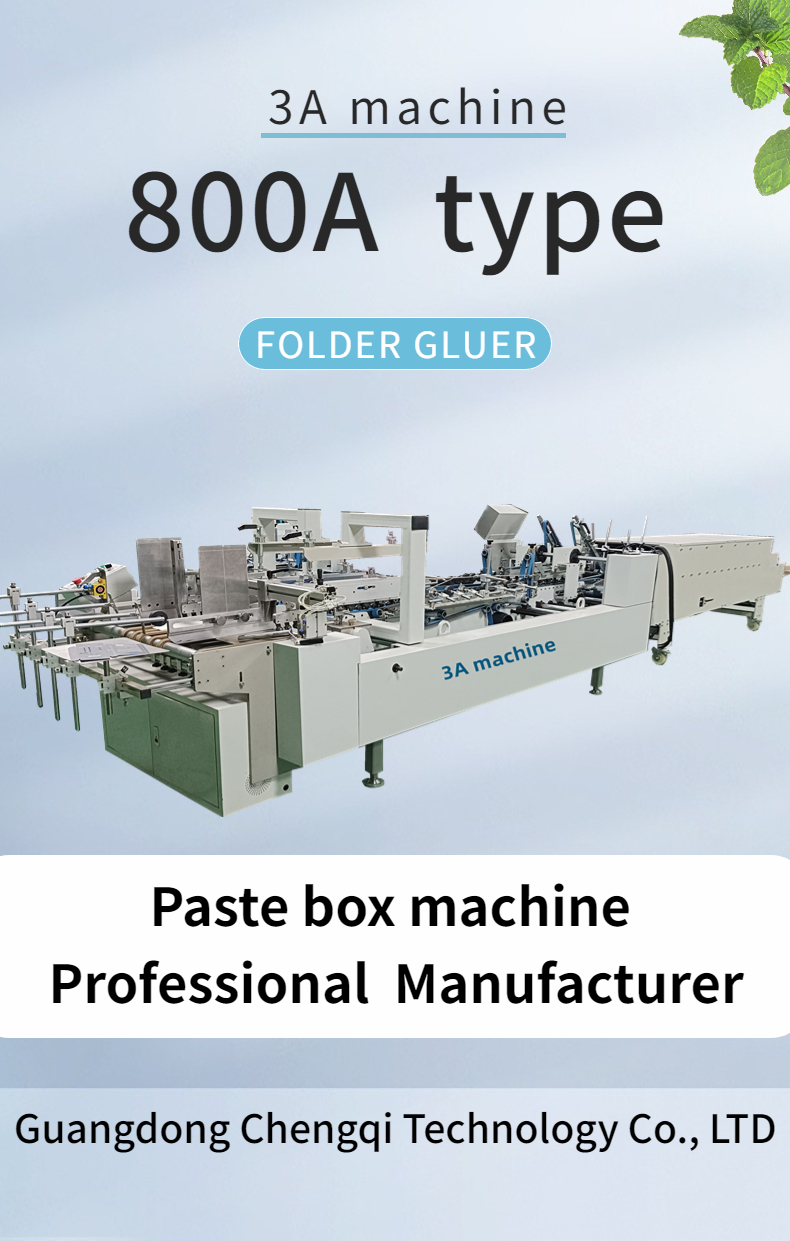 Professional CQT-800 Cardboard/Corrugated Straight Line Box Cold Glue Spraying Machine