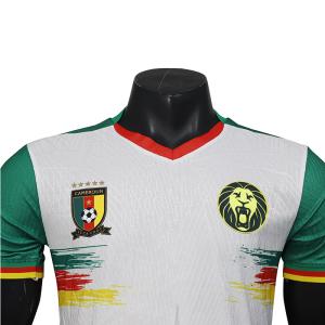 Group customized Cameroon white player version jersey high quality choice