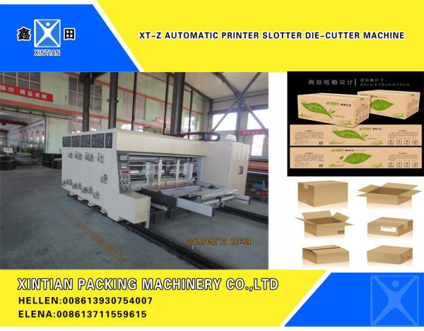 Economical Type Lead Edge Feeder Carton Printer Slotter Die Cutter Machine 100