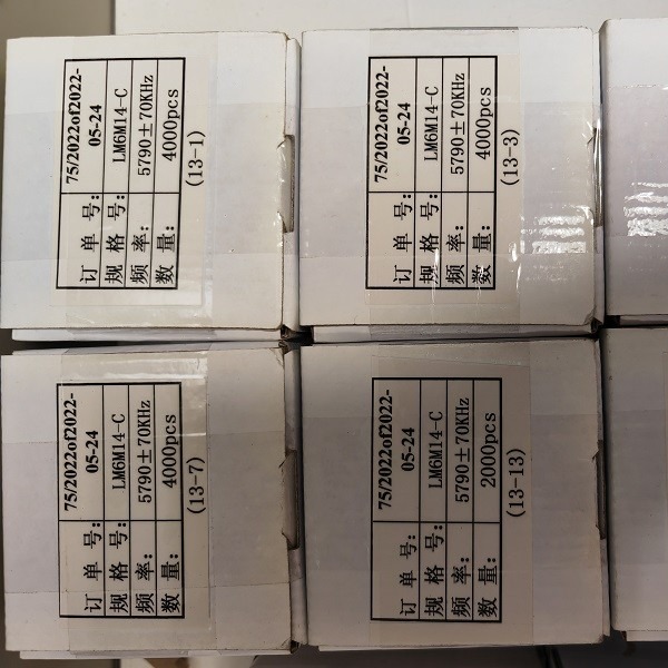 AT Cut Quartz Blanks Low Temperature Etching 0.5MHz - 70MHz