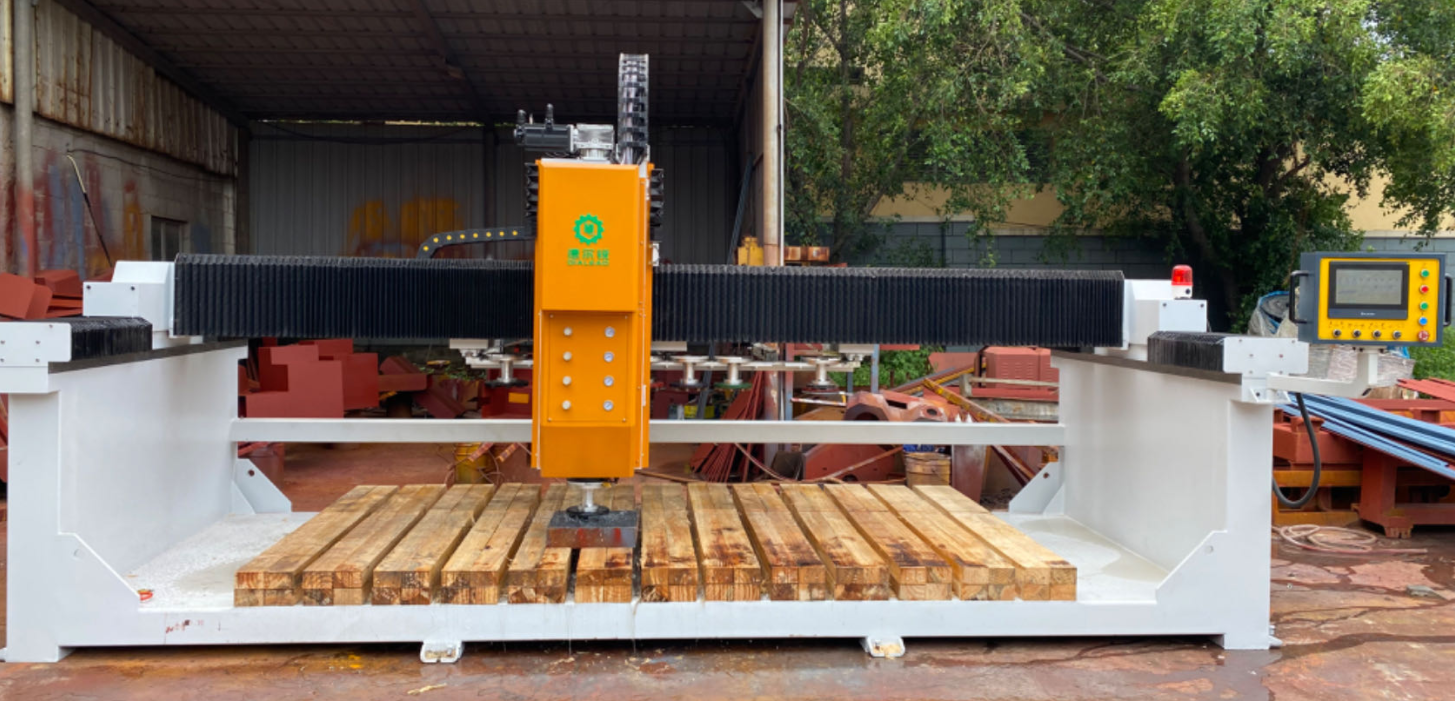 ATC Automatic Stone Grinder And Polisher For Regular Irregular Stone Slab Monument