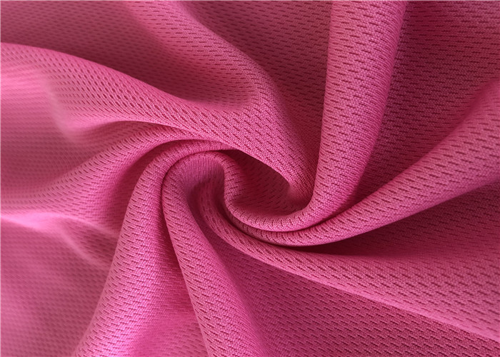 100% Polyester 140gsm Athletic Mesh Fabric Knitting Eyelet Breathable Bird Eye