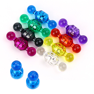 Super Strong Plastic Push Pin Magnets for Heavy Duty Fridge Cylindrical Grade NdFeB