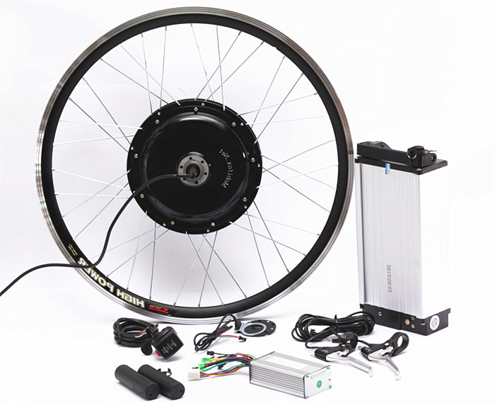 1500W Electric Mountain Bike Conversion Kit With Lithium Baterry And LCD Display