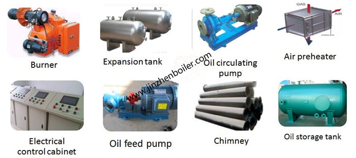Gas And Oil Fired Heat Transfer Thermal Hot Oil Fluid Boiler For Drying Machine