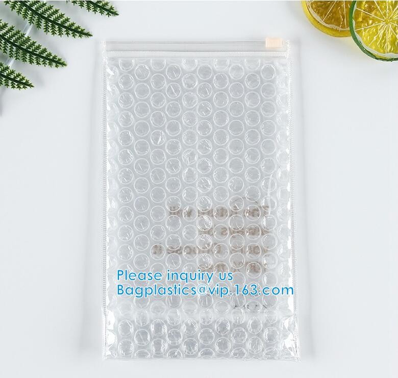 Recyclable Reusable PE Bubble Zipper Bag Slider Bag For Cosmetic Lash Goods Package US Free Shipping Cosmetic Makeup