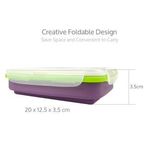 Squish Easy to Clean Insulated, BPA-Free Lunch Collapsible Container Set with