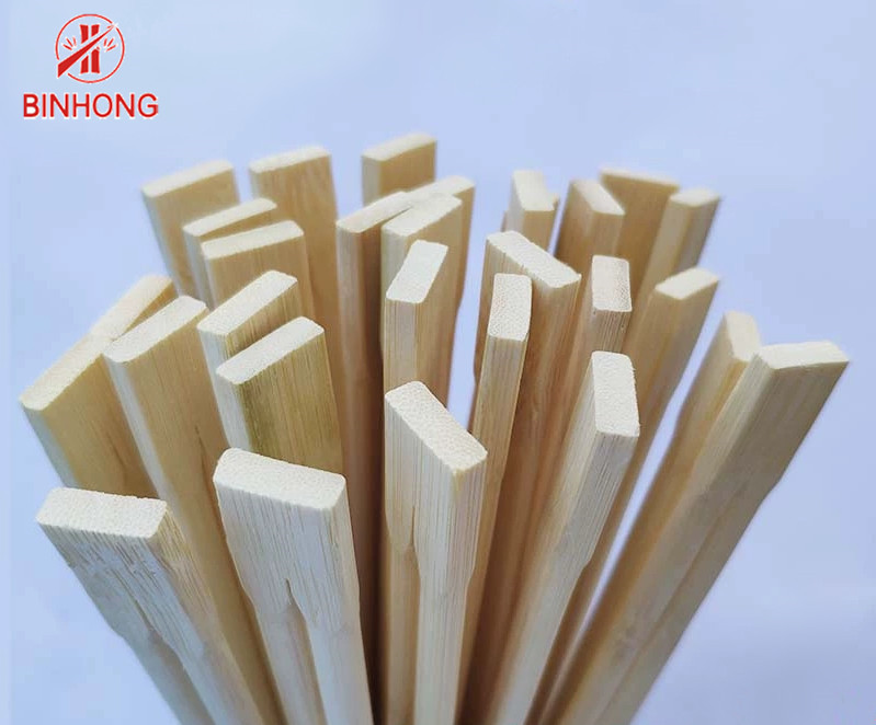 24CM TWINS Disposable Bamboo Chopsticks With Half Paper Wrapped Binhongbamboo
