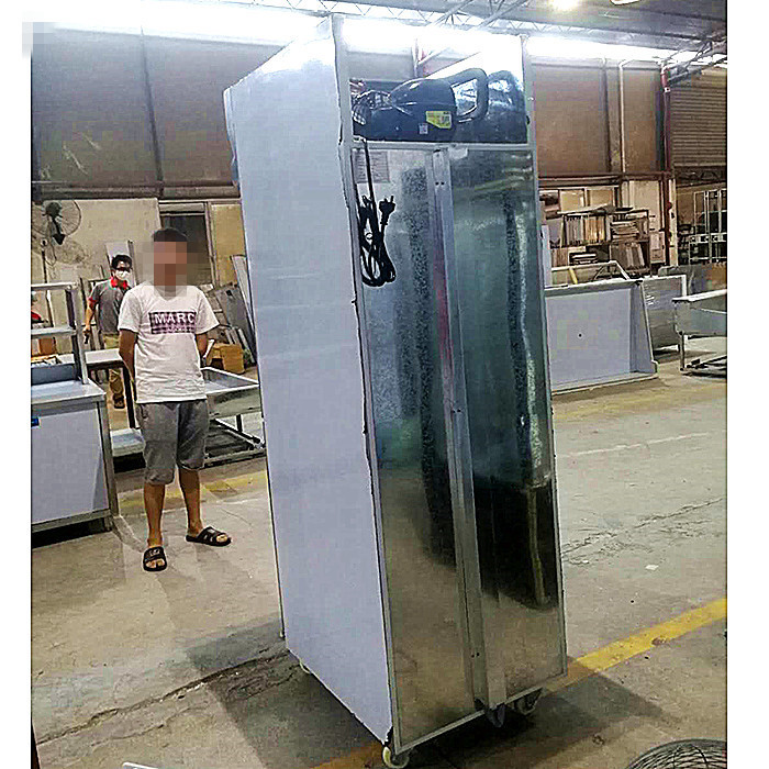 Stainless Steel 201 300W Commercial Upright Fridge