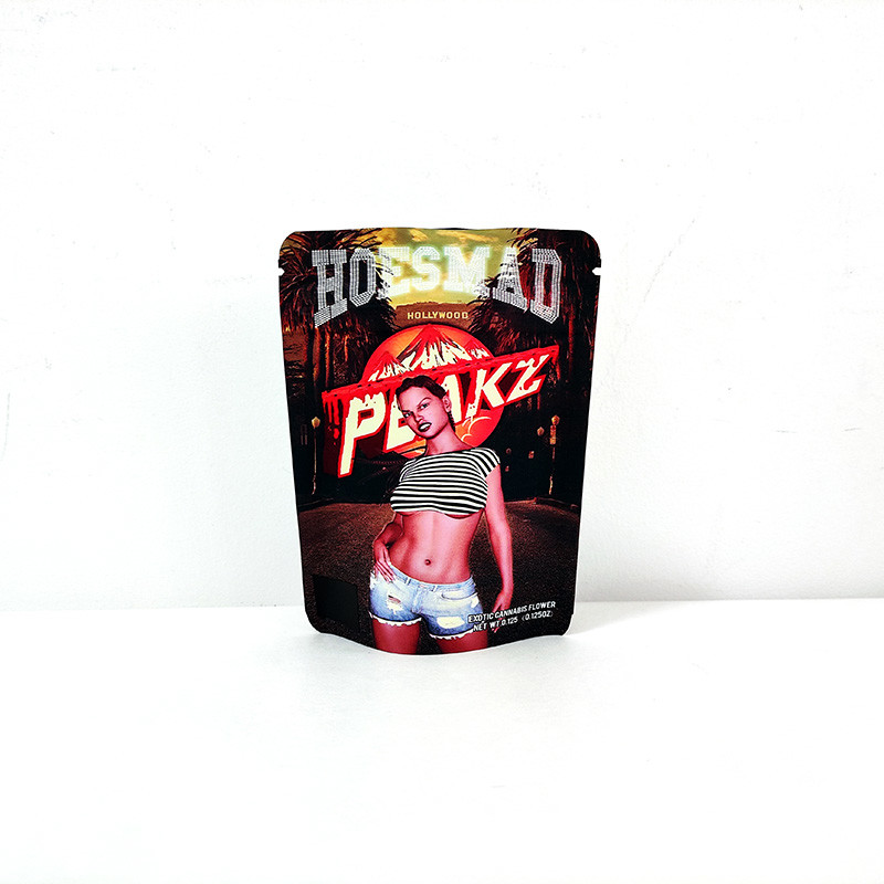 3.5g 14g Mylar Plastic Bag Laminated Child Proof Doypack Stand Up Pouch