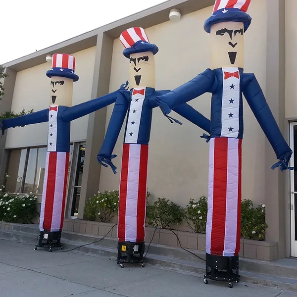 Customized 10ft 20ft Advertising Inflatable Tube Man Blow Up Giant Waving Arm Fly Guy Wavy Puppet With Blower