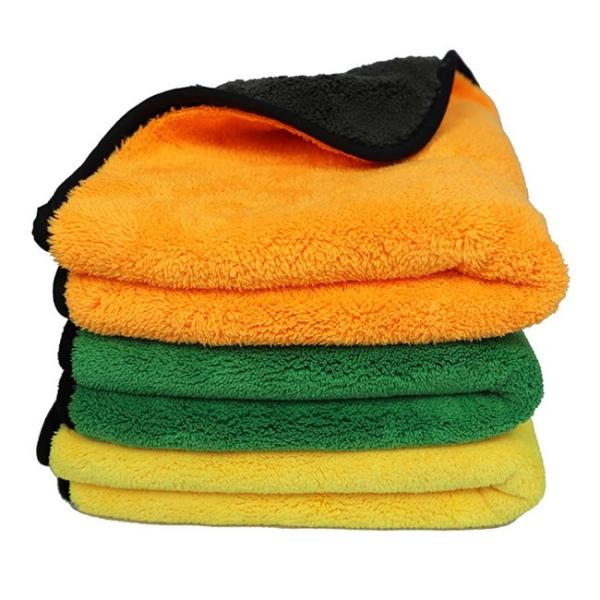 Super Absorbent Double Sided Microfiber Cloth Coral Fleece Reusable Cleaning