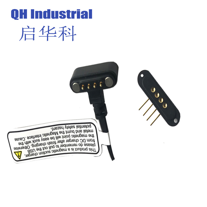 4pin 2.54mm Pitch ISO RoHS REACH IDI magnetic pogo pin connector Peru ISO RoHS REACH Male Connector Magnetic Connector