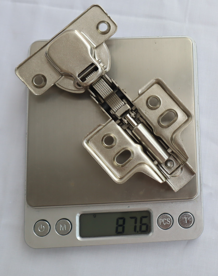 Kitchen Cabinet Metal Door Hinges 40mm Cup Vertical Opening Polished