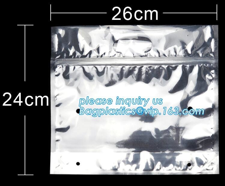Food grade moisture waterproof aluminum foil Zip lockkk bag packaging bags for mask packing, dried seafood Zip lockkk bag with