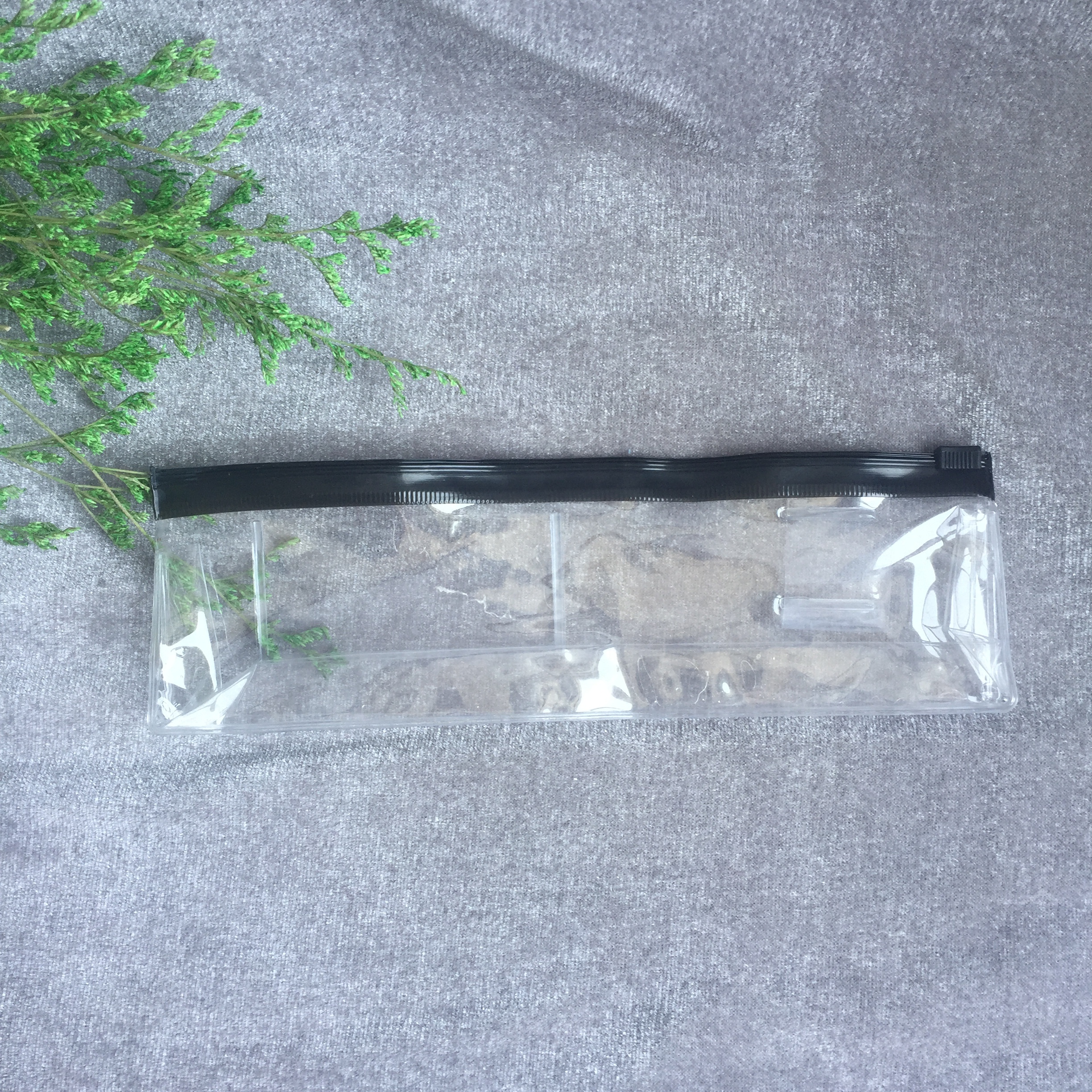Clear Pvc Pencil Pouch Big Capacity Zipper Bag Makeup