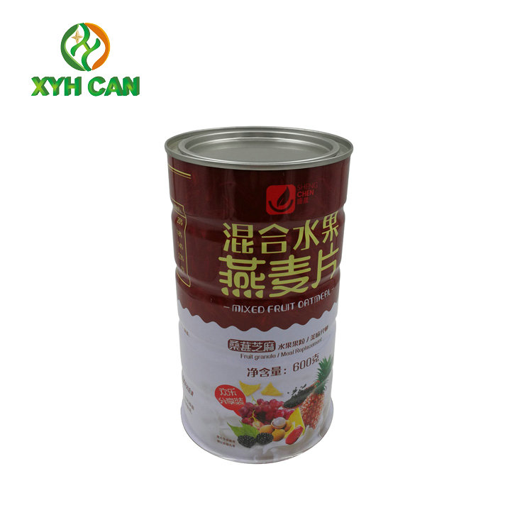 Tin Cans for 600g Milk Powder FDA Certificate CMYK Printing PMS Printing Tin Cans for Instant Milk Powder
