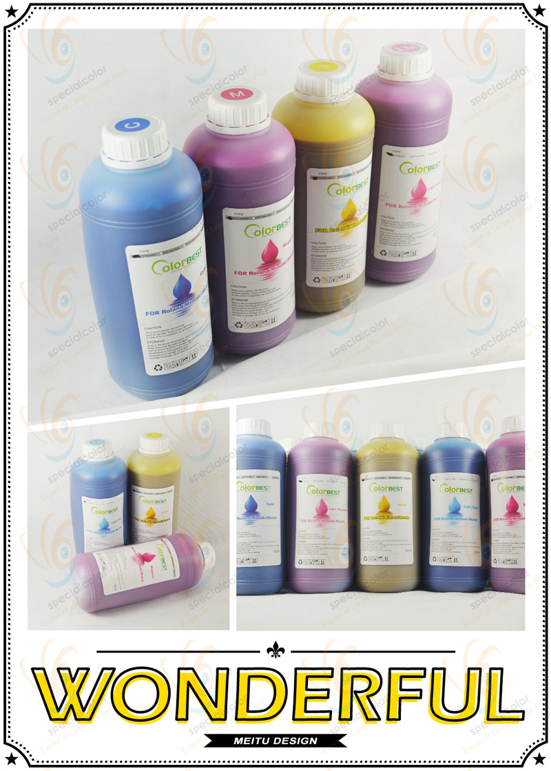 compatible Eco Solvent Ink in bottle for mimaki cjv30- 6 Color 1000ml