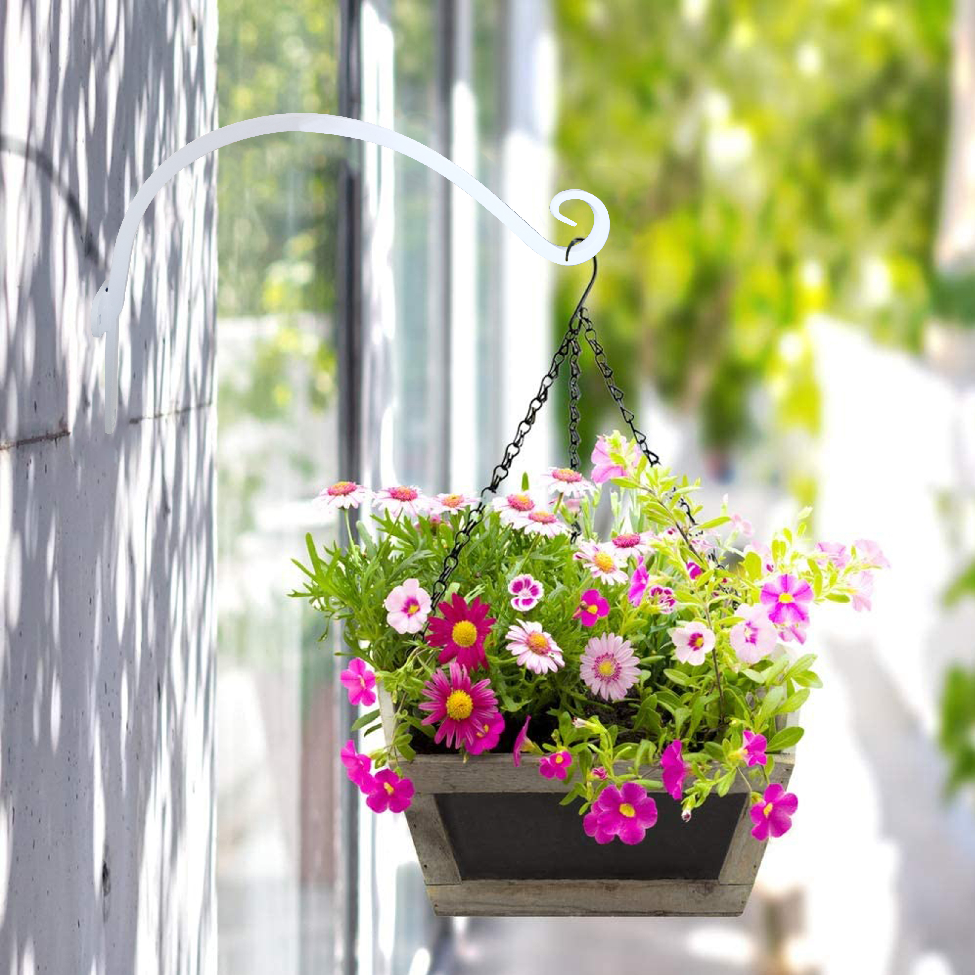 Standard Black Swivel Plant Hook for Hanging Flower Basket Wind Chime Lantern and More