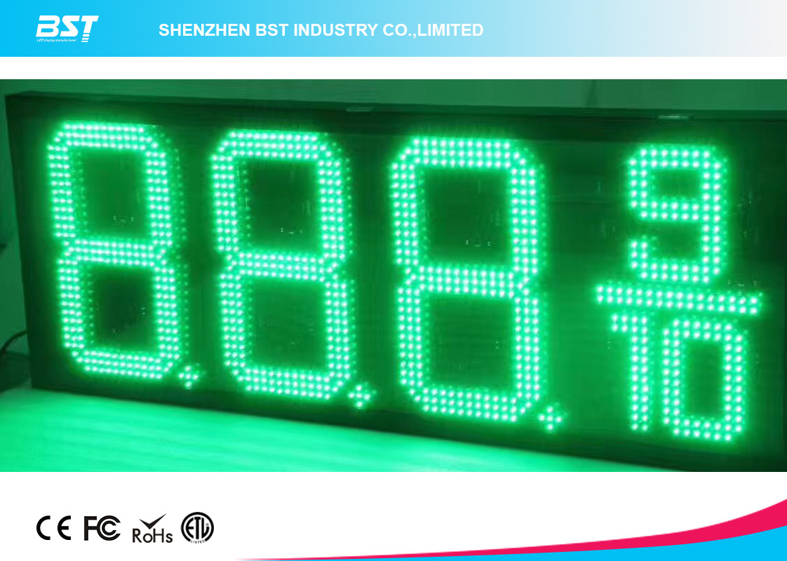 Outdoor Waterproof LED Gas Price Display High Brightness For Gas / Petrol Station