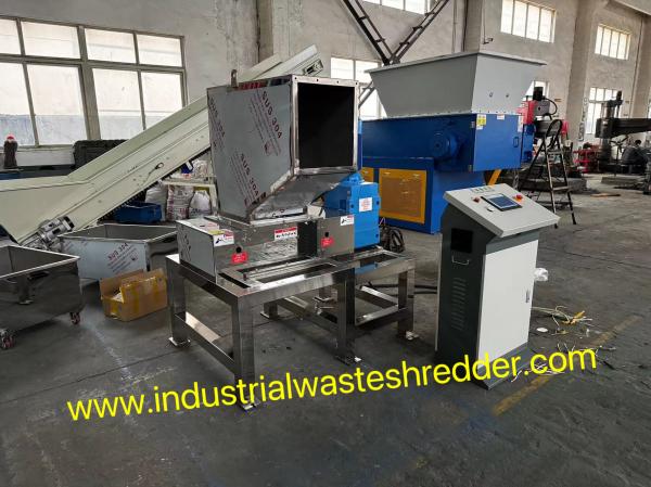Industrial Stainless Steel Coca Cola Plastic Bottles Shredder, OEM Customized