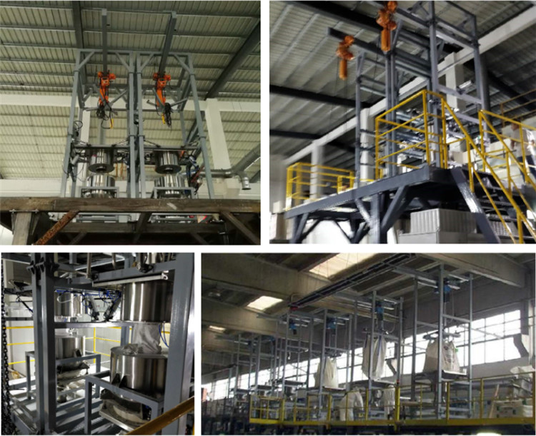 Portable Cement Super Sack Unloader Bulk Jumbo Bag Discharger Systems